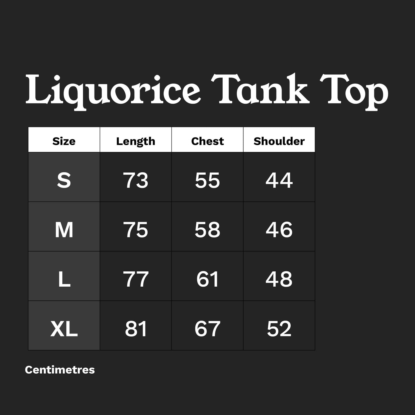 Liquorice Tank Top