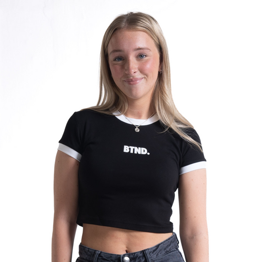 Liquorice Crop Top