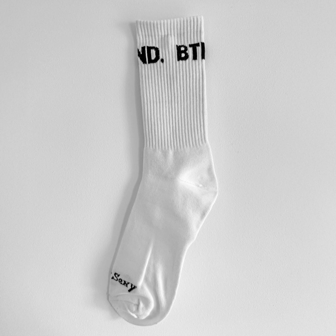 White Athleisure Socks